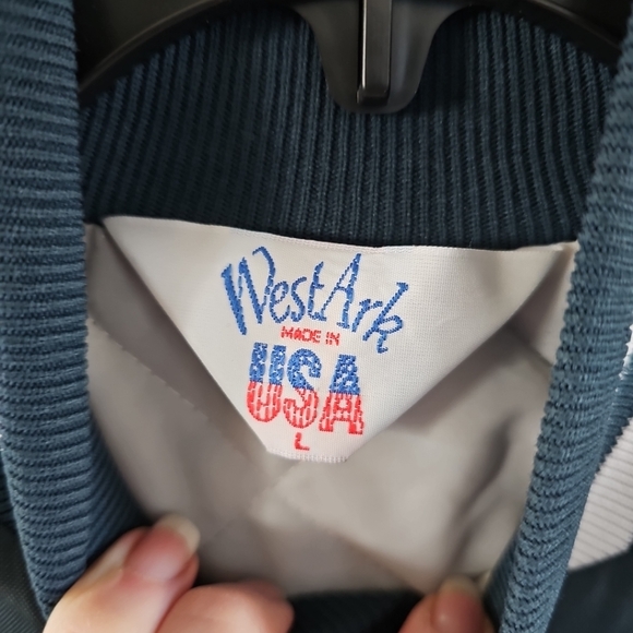 NWOT Vintage Shady Acres Crooked Lake Baseball Jacket - Picture 2 of 7